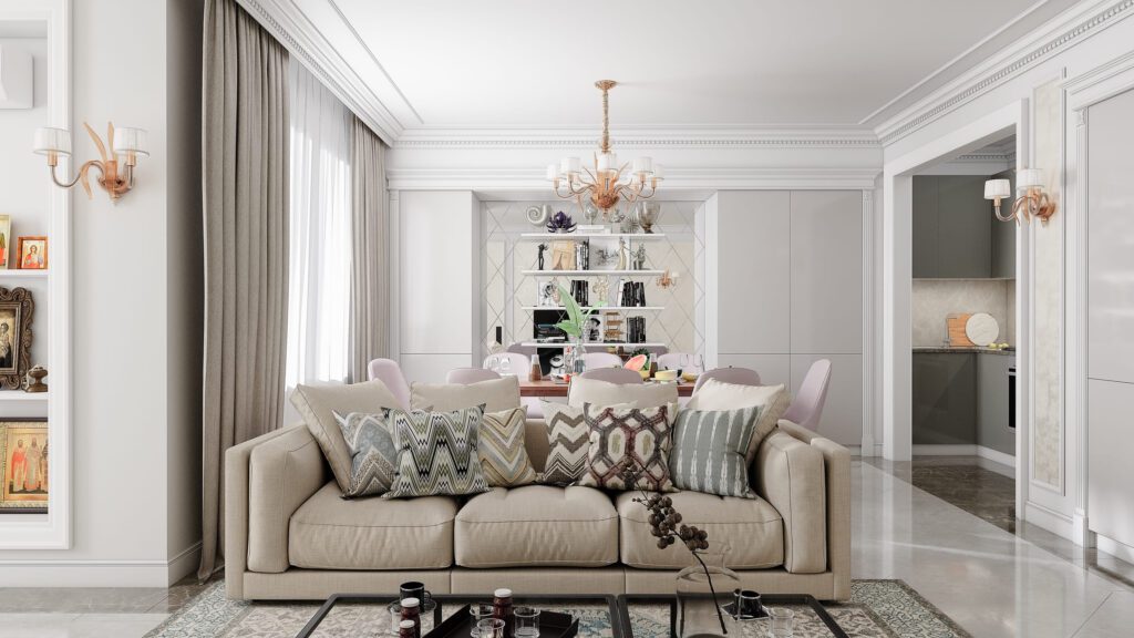 Classic on Shumsky street / 3d render Design Project by Iryna Tereshchecnko.