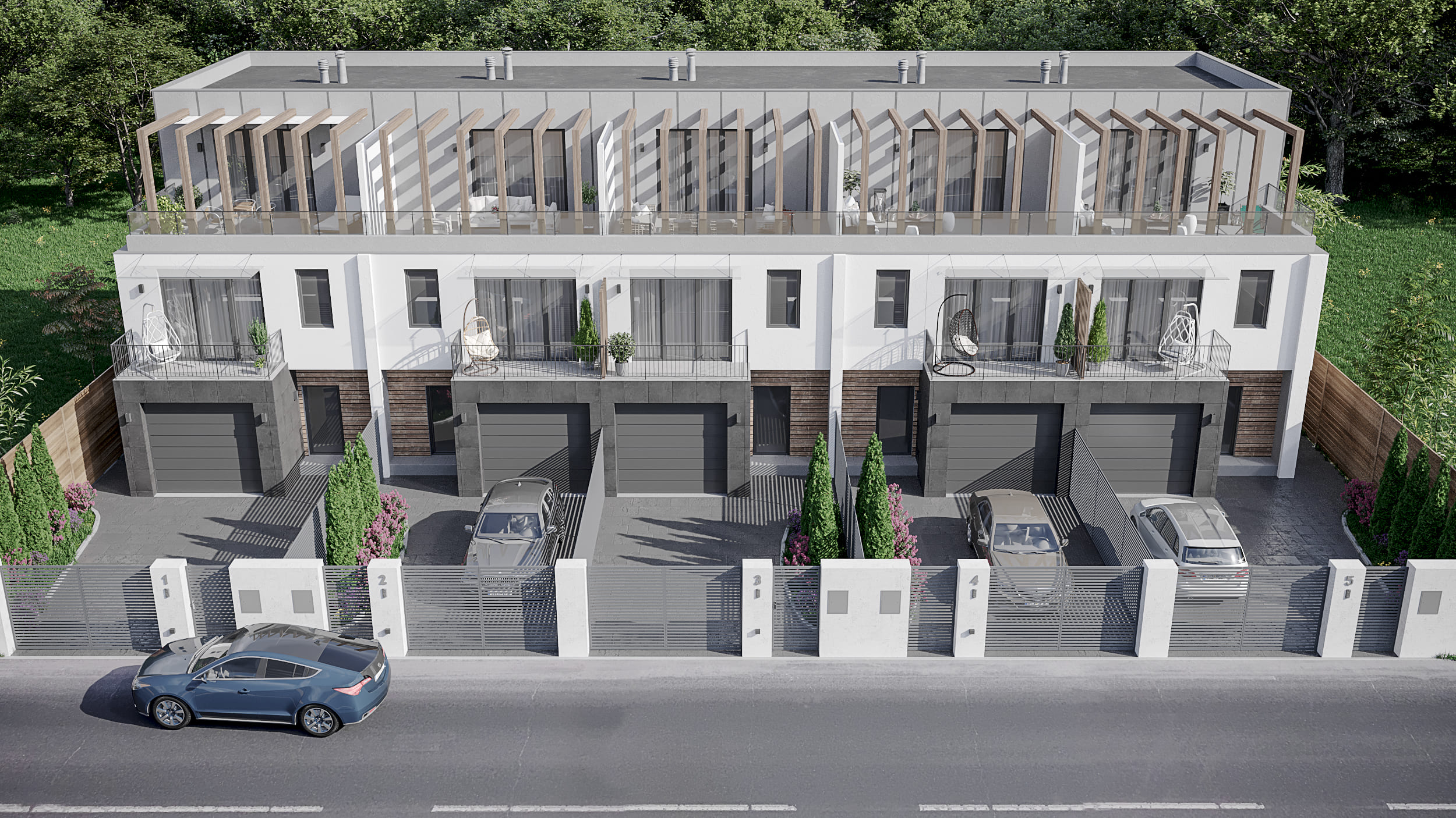 Interior designer Iryna Tereshchenko. Townhouse - five owners.