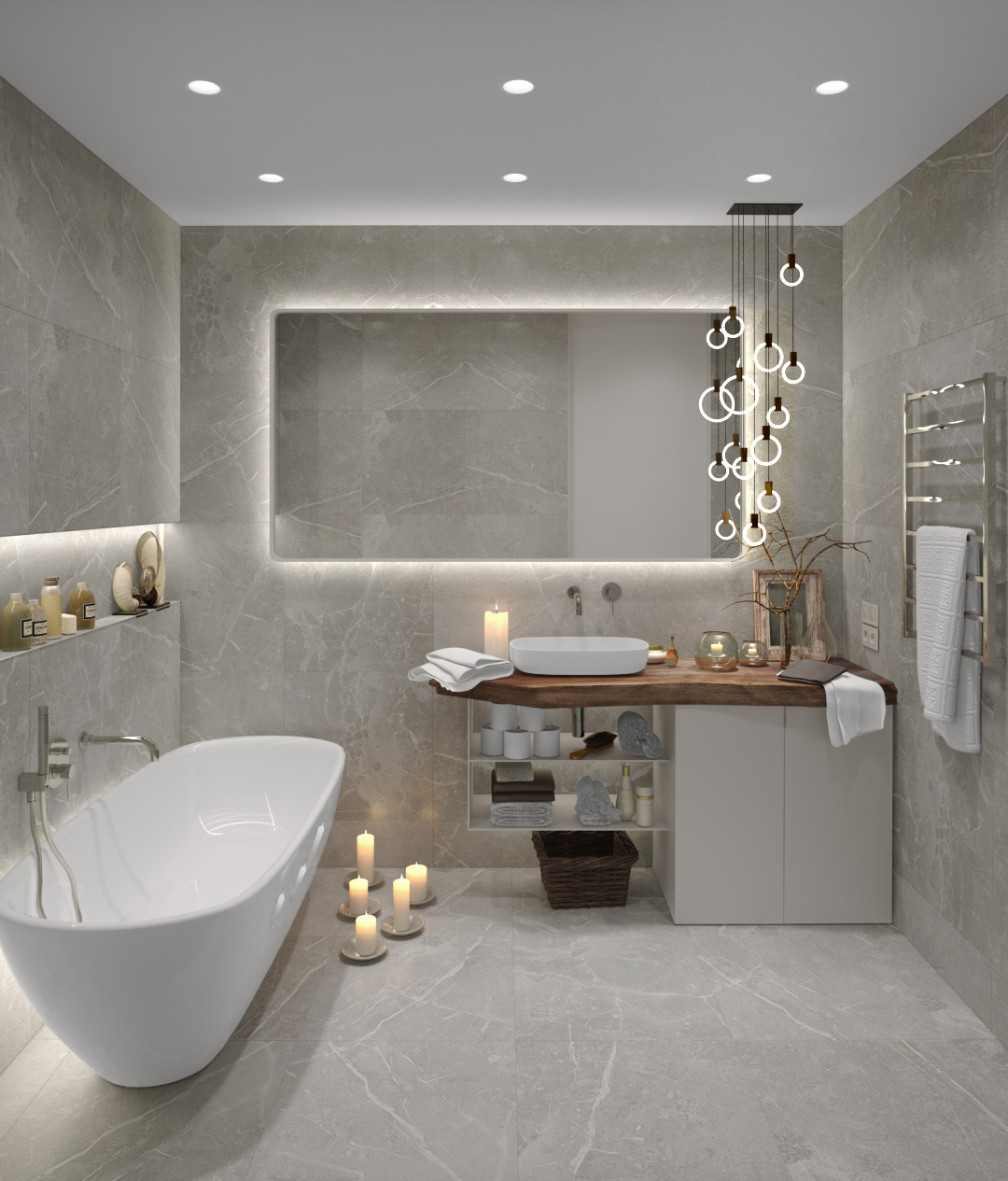 Interior designer Iryna Tereshchenko. White Flat.