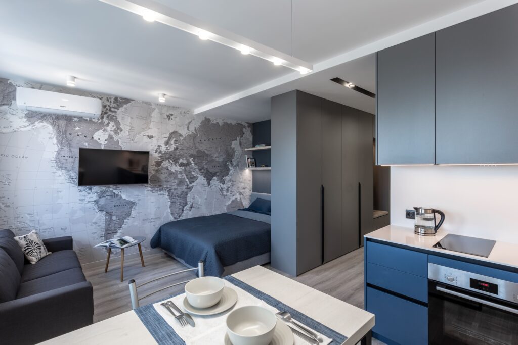 Apartment for Rent / photos and 3d render Design Project by Iryna Tereshchecnko.